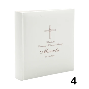 Album komunijny wsuwany na 200 zdjęć 10x15 personalizowany 5 wzorów